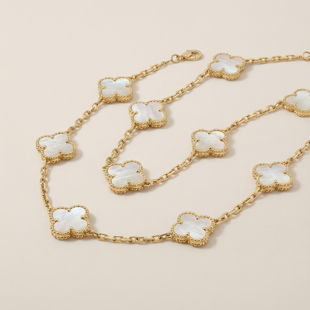 Alhambra 10 Motifs Mother Of Pearl Necklace