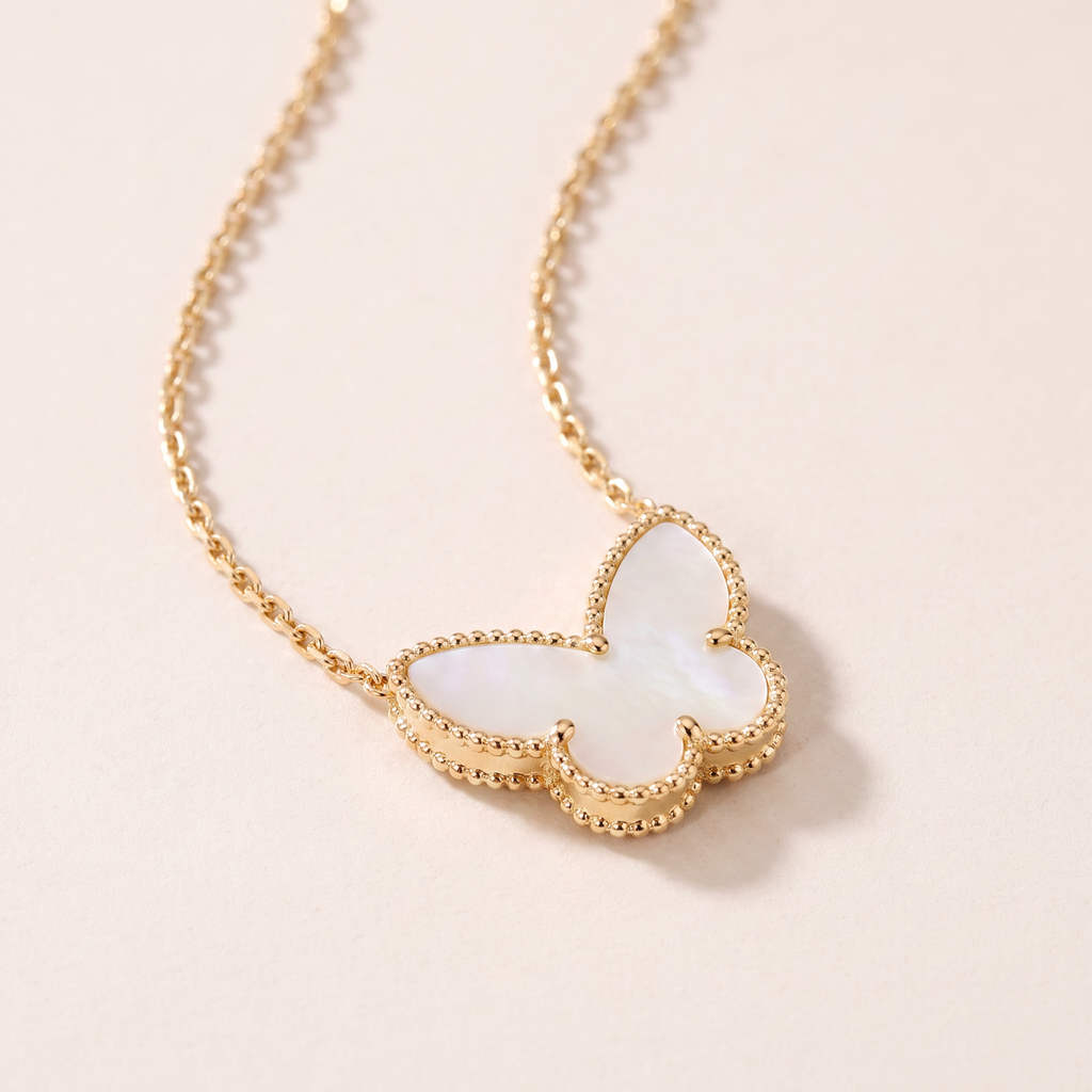 Alhambra Butterfly Charm Necklace