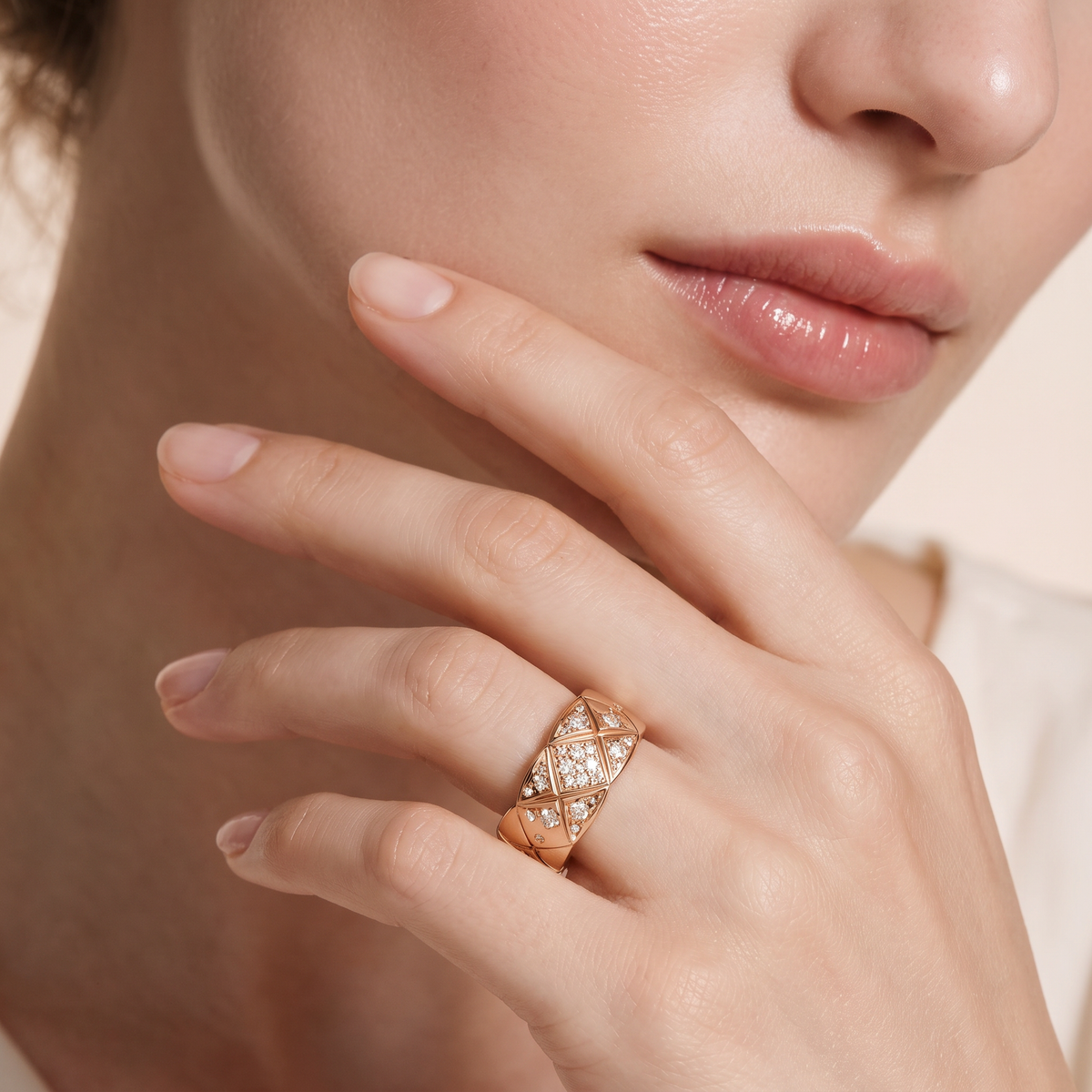 C Crush Paved Small Model Ring