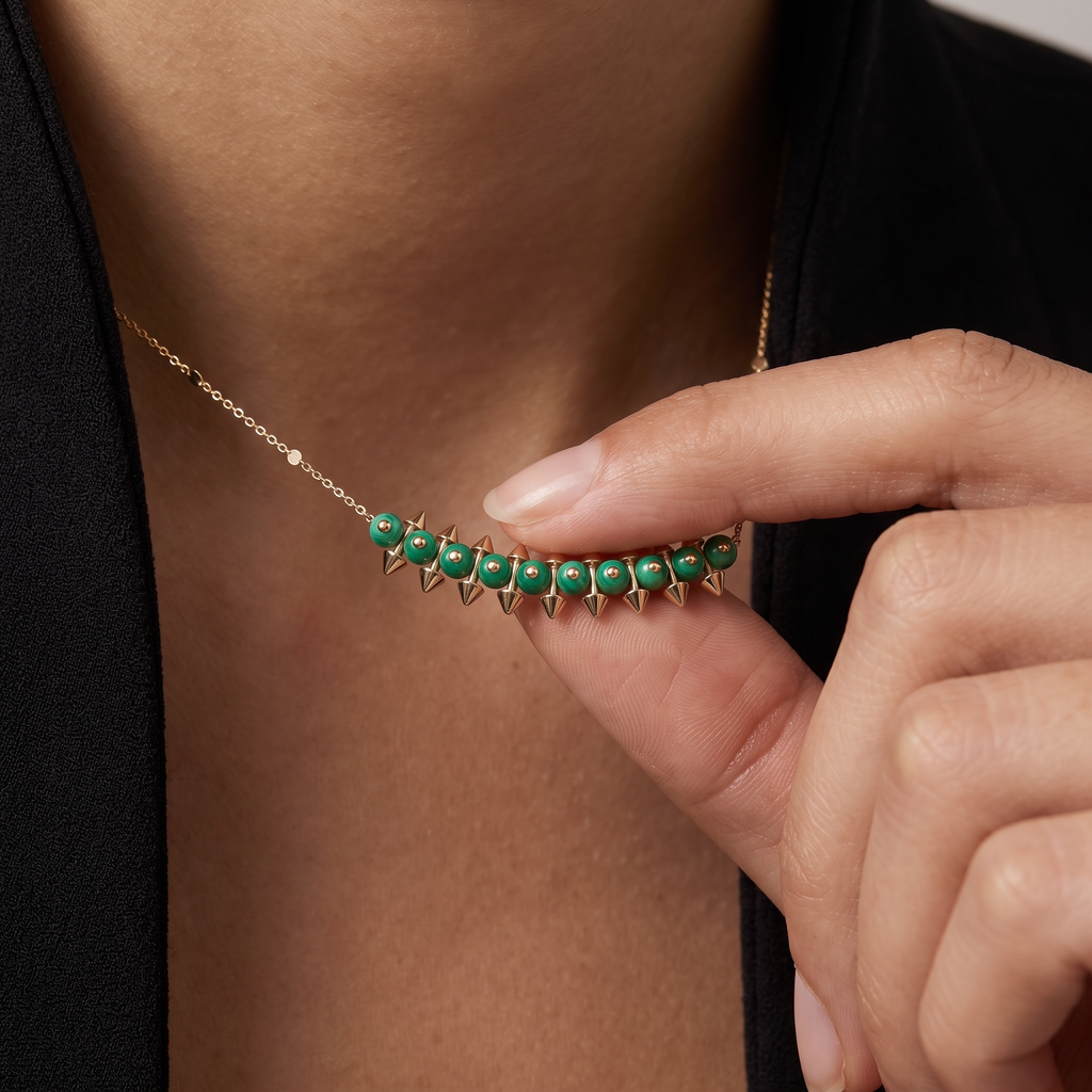 Clash De Gemstone Pendant Necklace