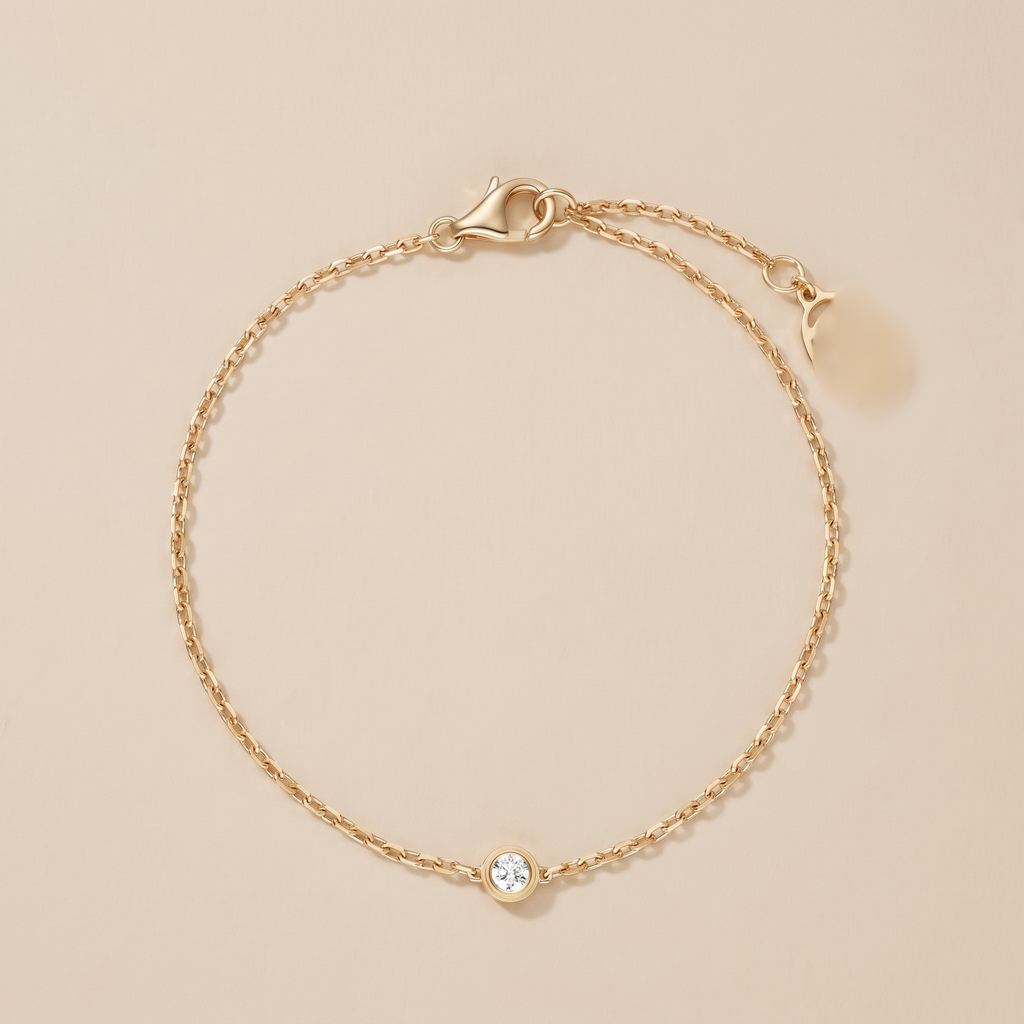D'Amour 1 Diamond On Chain Bracelet