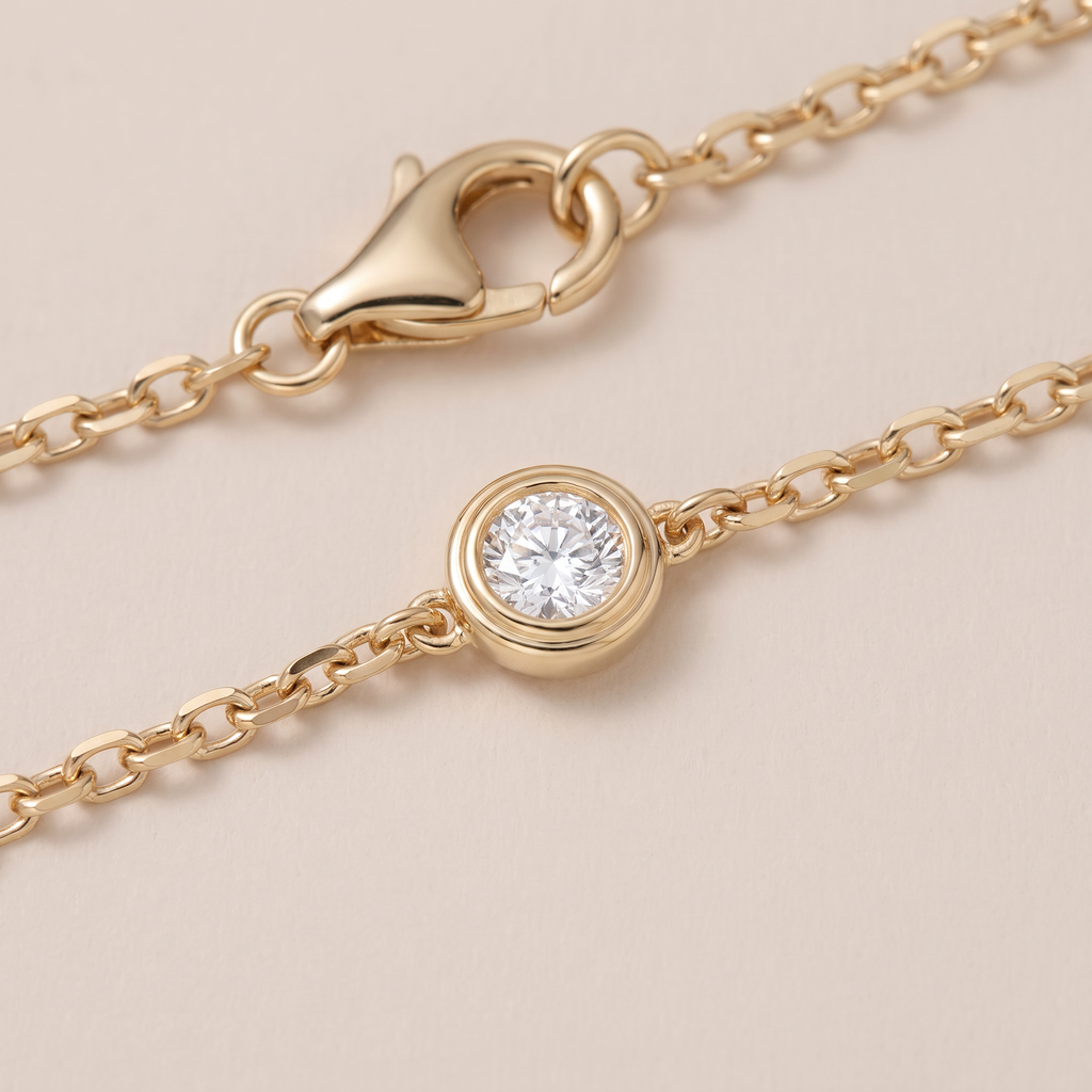 D'Amour 1 Diamond On Chain Bracelet