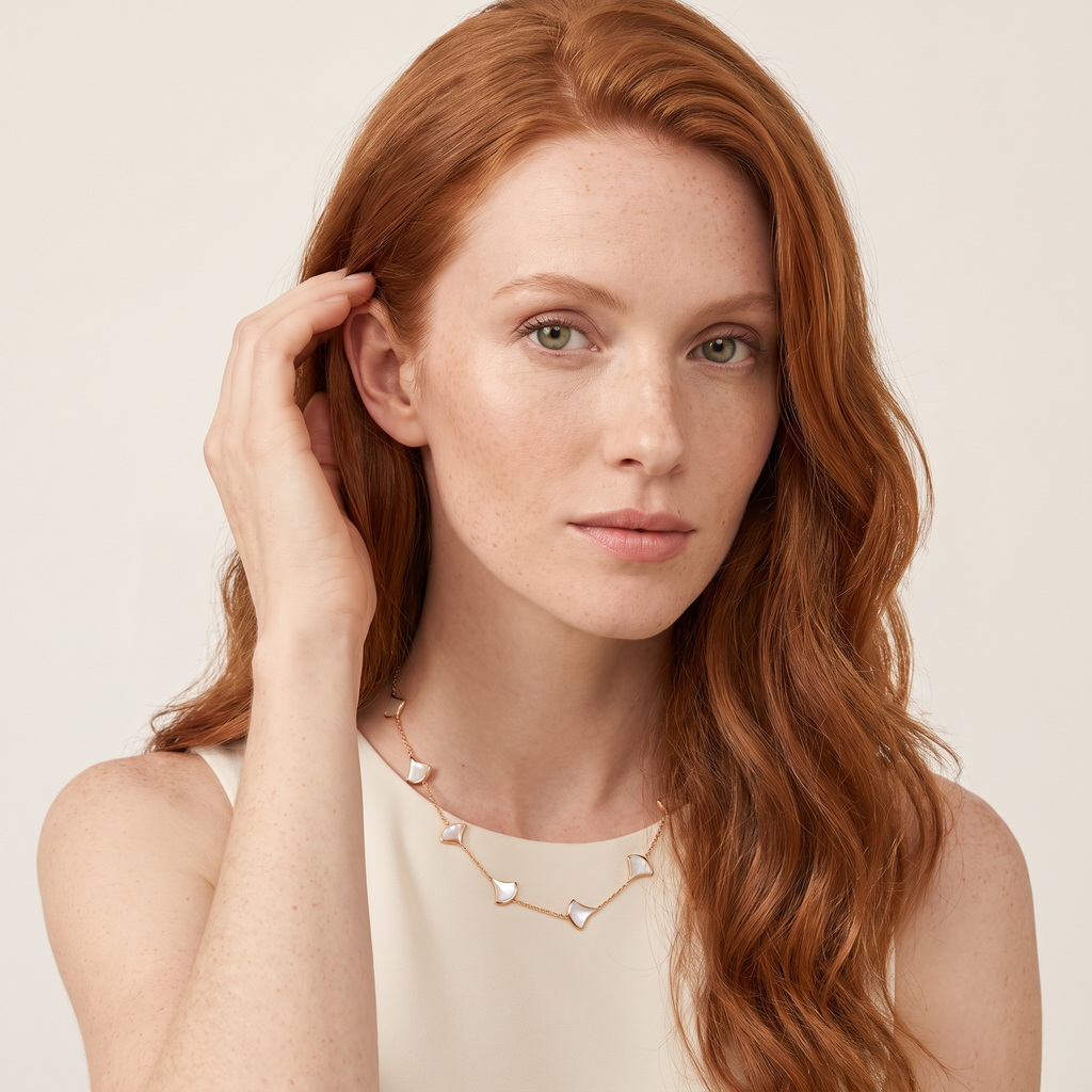 Diva's Dream 10 Motifs Mother Of Pearl Necklace