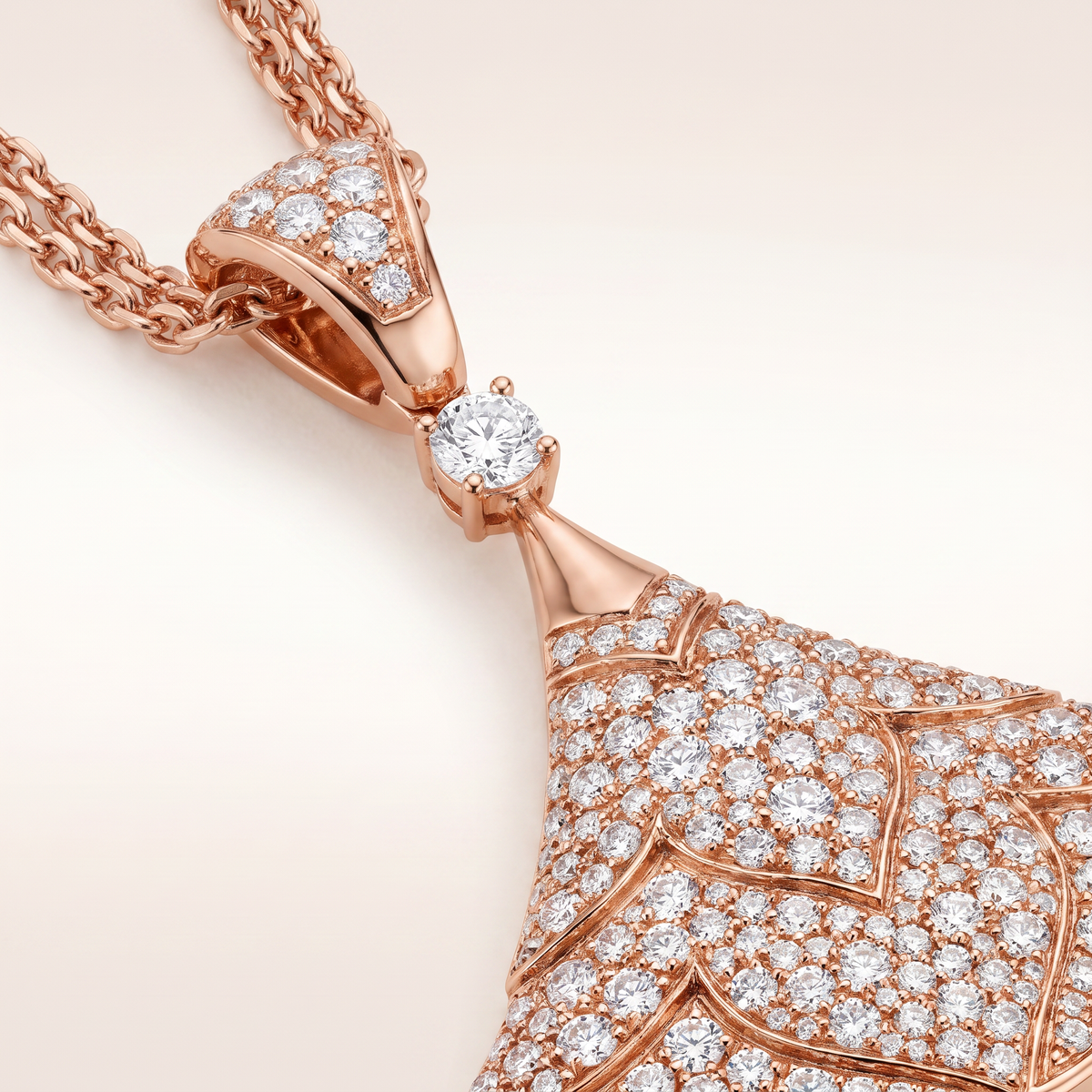 Diva's Dream Full Paved Long Necklace