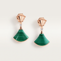 Diva's Dream Green Fan Drop Earrings
