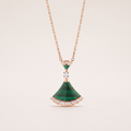 Diva's Dream Pavé Green Pendant Necklace