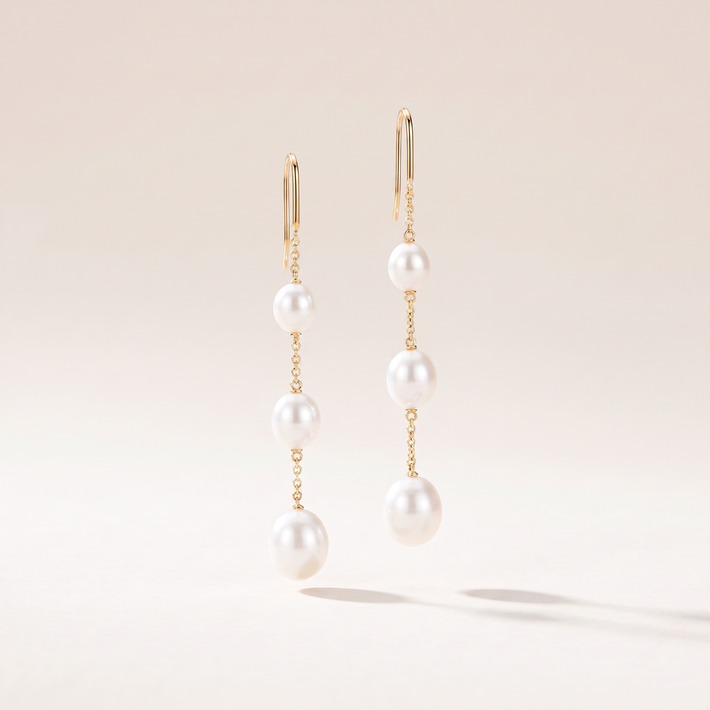 Elsa Peretti Pearls On Chain Drop Earrings