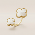 Magic Alhambra Mother Of Pearl Clover Ring