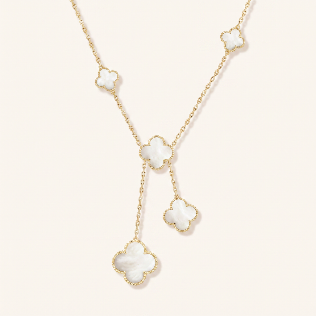 Magic Alhambra Six Motifs Mother Of Pearl Clover Necklace