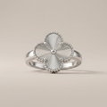 Vintage White Gold Alhambra Ring