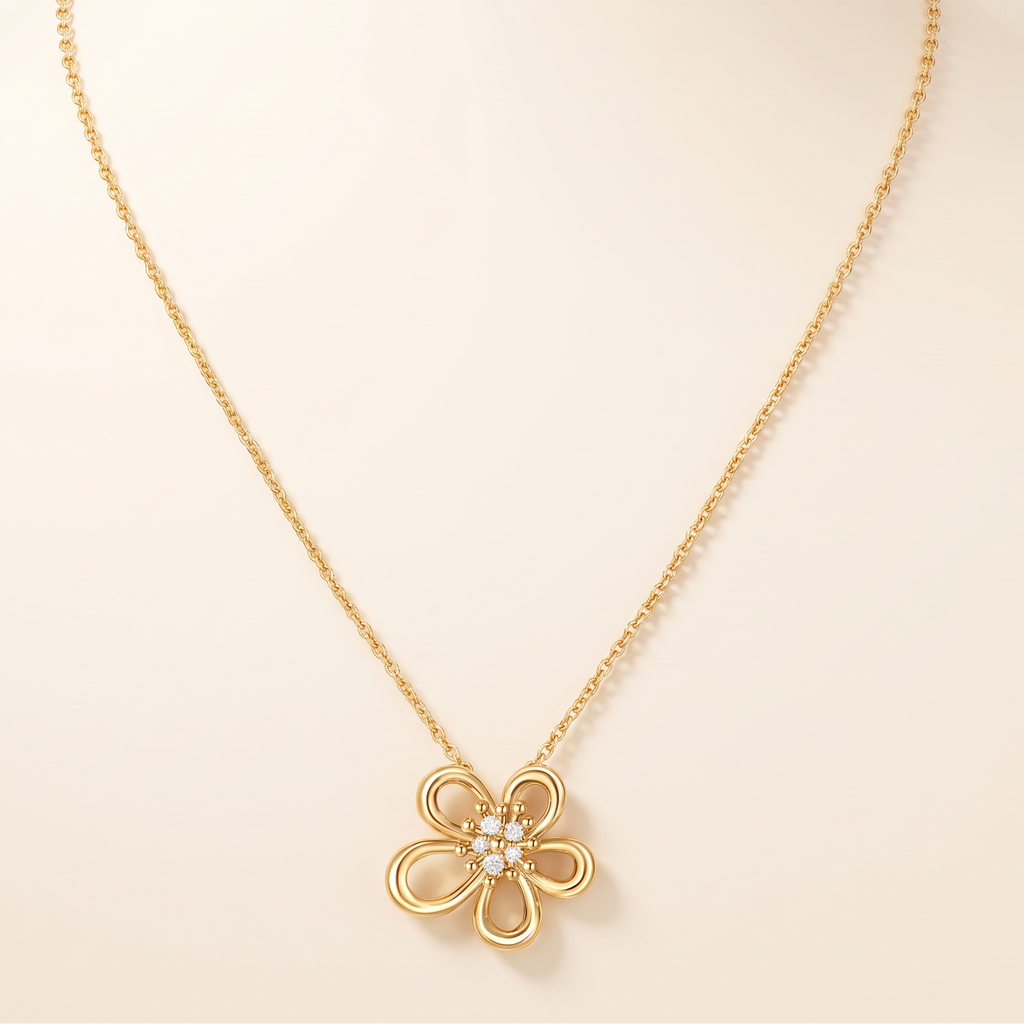 Flowerlace Pendant Necklace