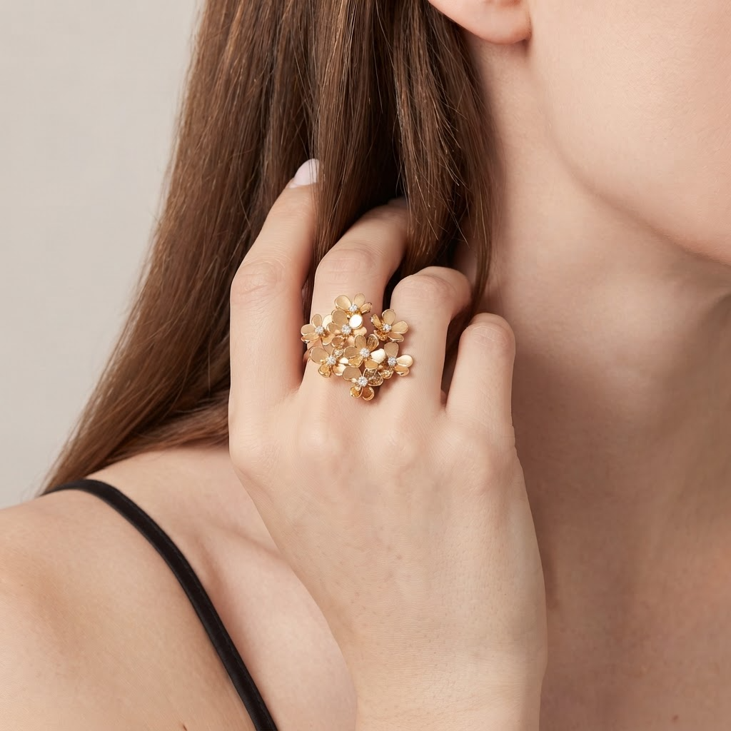 Frivole 8 Flowers Mini Model Ring