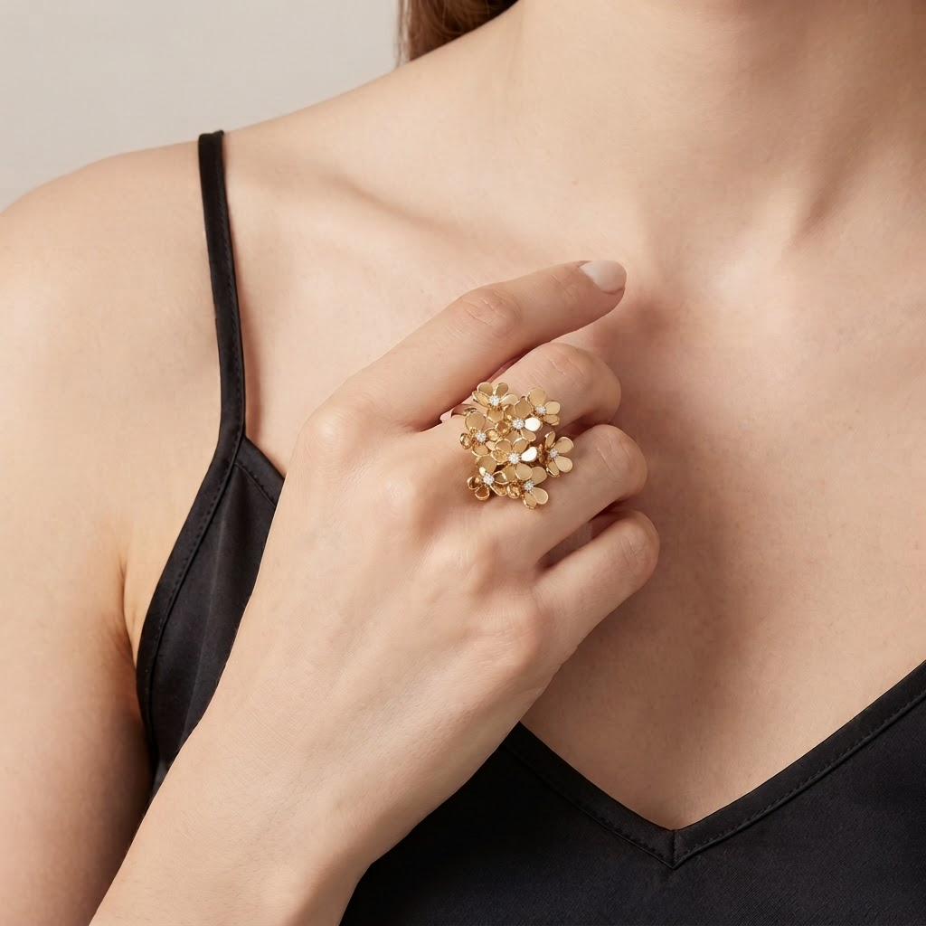 Frivole 8 Flowers Mini Model Ring