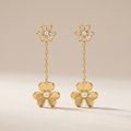 Frivole Pendant Drop Pavé Diamonds Earrings