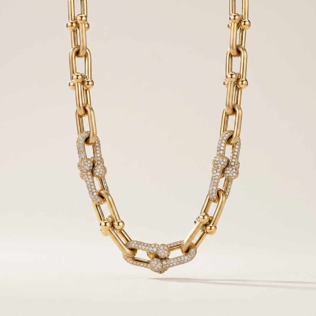 HardWear Gold Station Link Necklace