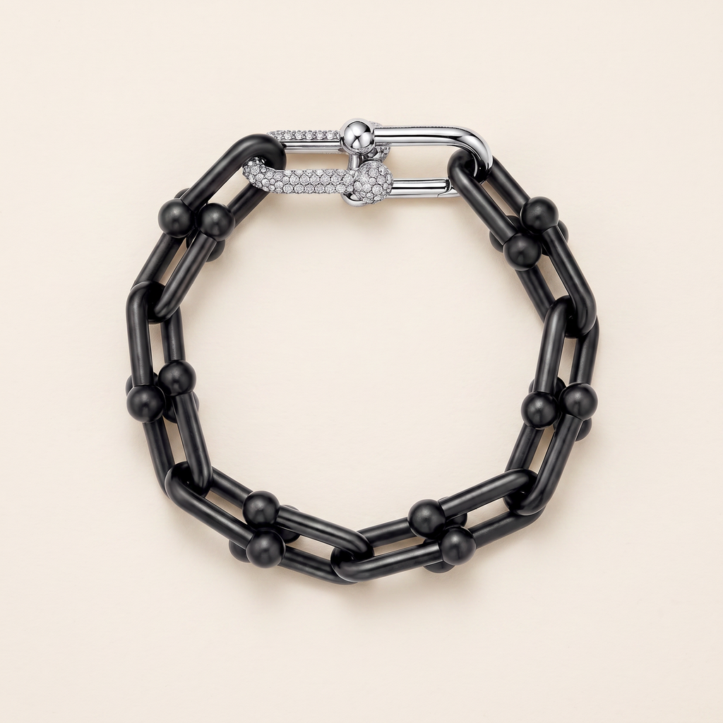 HardWear White Pavé Diamonds Connector Bracelet