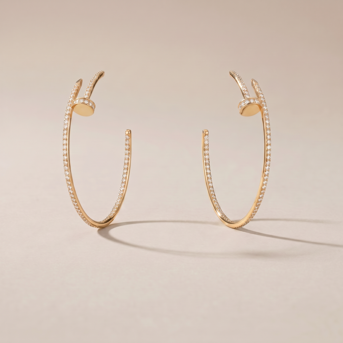 Juste Un Clou Pavé Diamonds Hoop Earrings