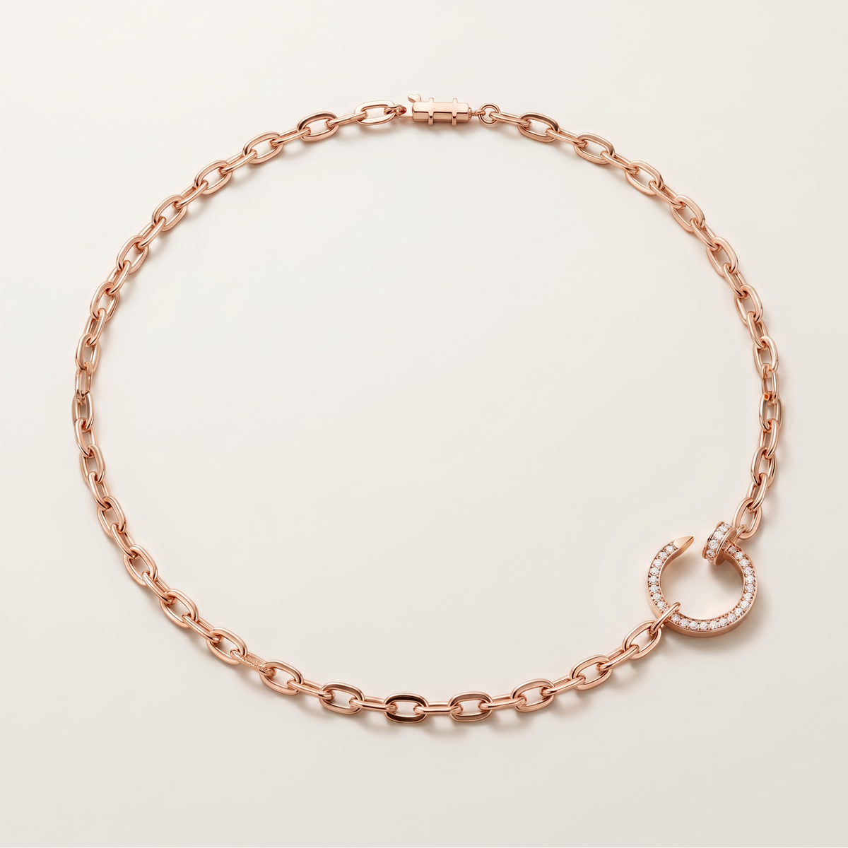 Juste Un Clou Pavé Diamonds Link Necklace