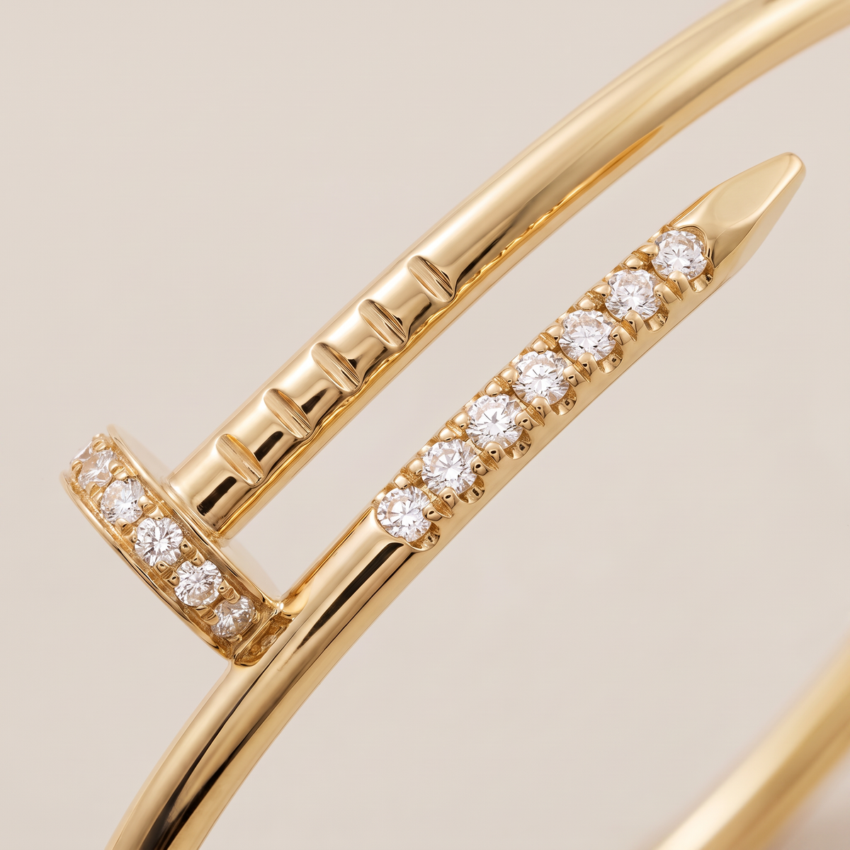 Juste un Clou Pavé Nail Bangle Bracelet