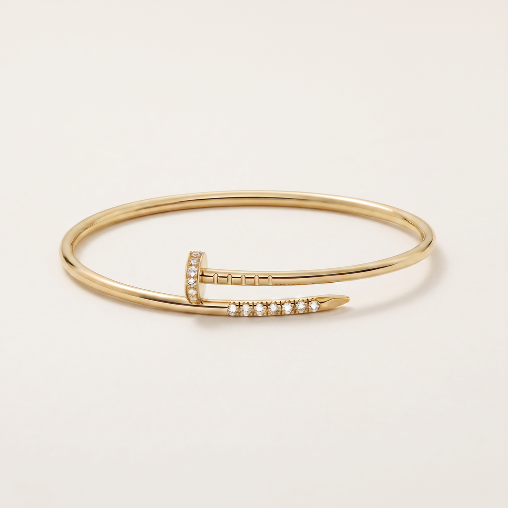 Juste un Clou Pavé Nail Bangle Bracelet