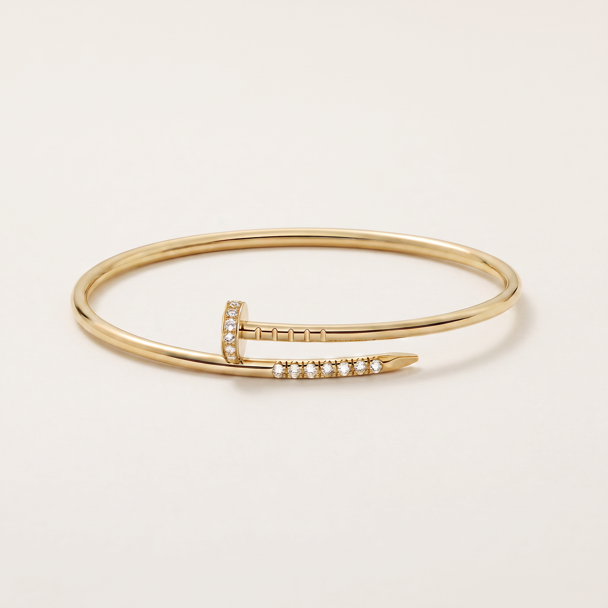 Juste un Clou Pavé Nail Bangle Bracelet