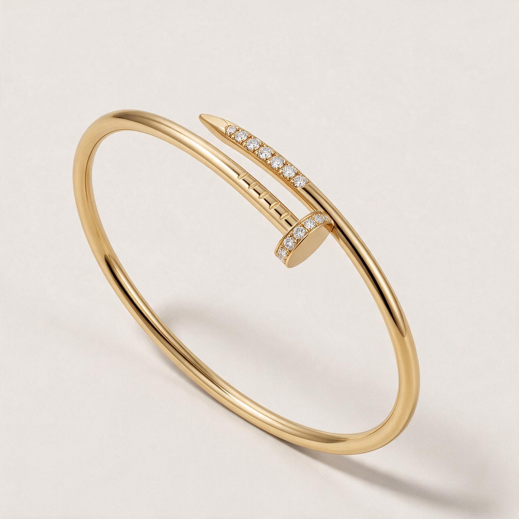 Juste un Clou Pavé Nail Bangle Bracelet