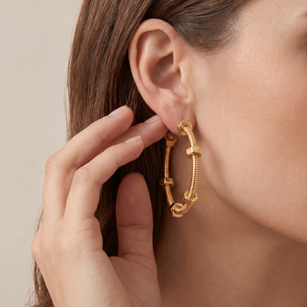 Large Écrou De Earrings