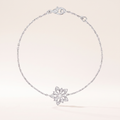 Lotus Pavé Diamonds Flower Bracelet