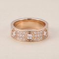 Love 6 Diamonds Pavé Band Ring