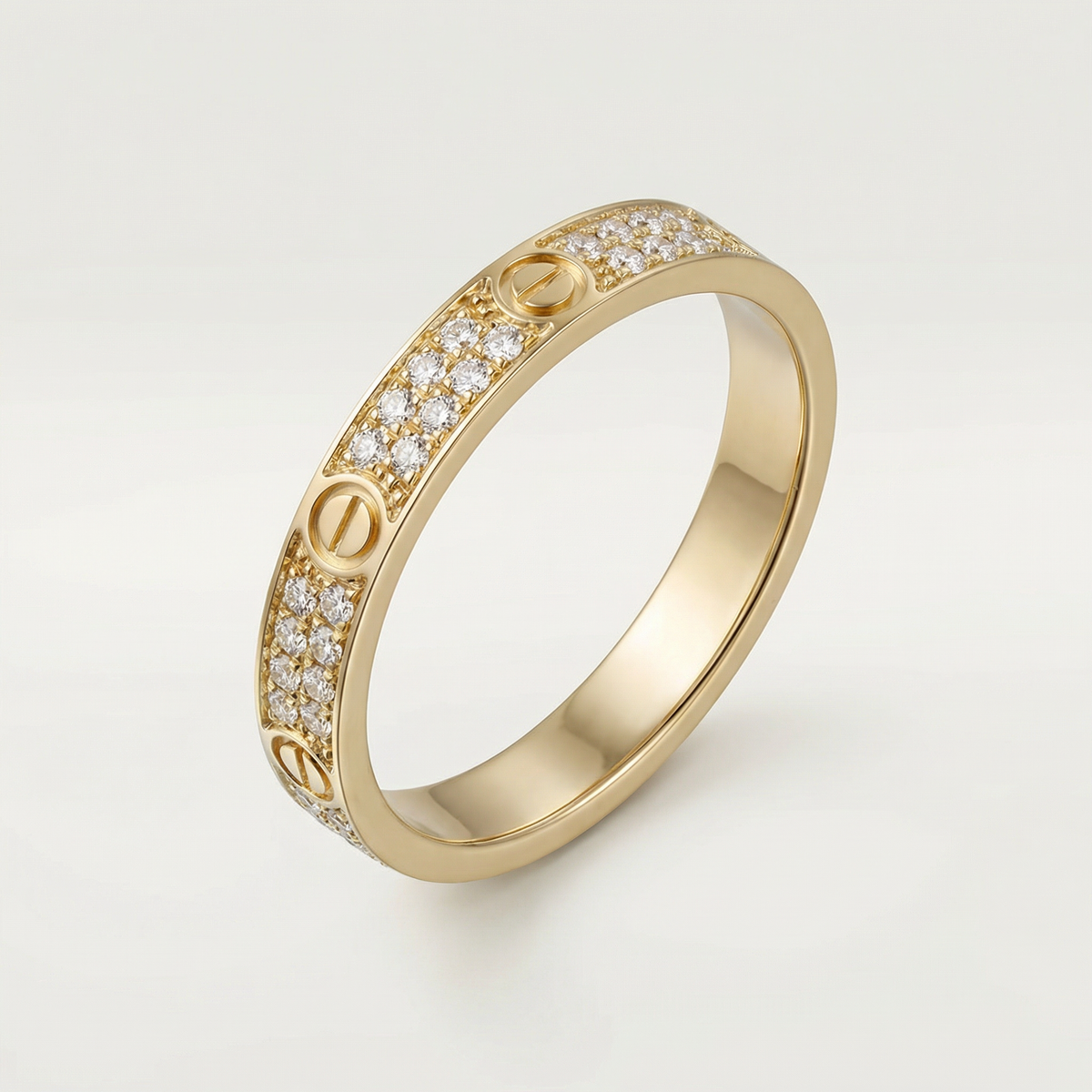 Love Pavé Slim Ring
