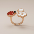 Lucky Spring Between The Finger Ring