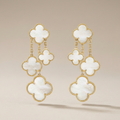 Magic Alhambra Mother Of Pearl Four Motifs Earrings