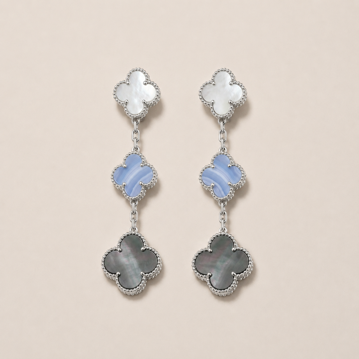 Magic Alhambra Three Motifs Earrings