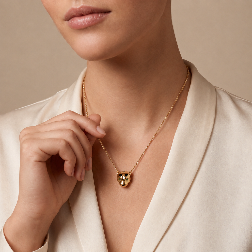 Panthère Head De Pendant Necklace