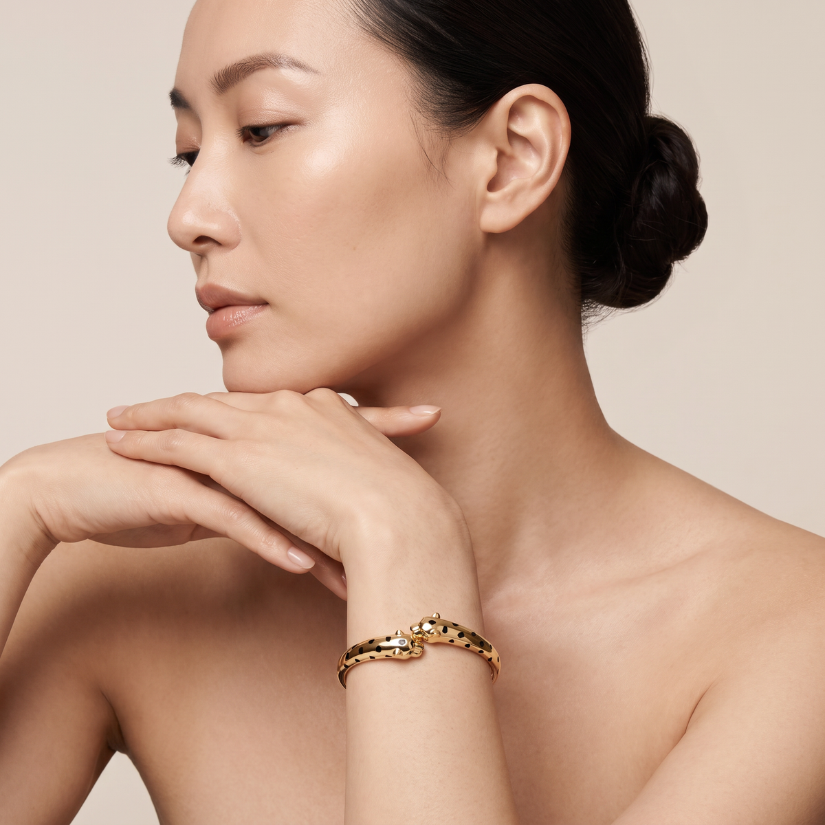 Panthere Two Heads Small Cuff