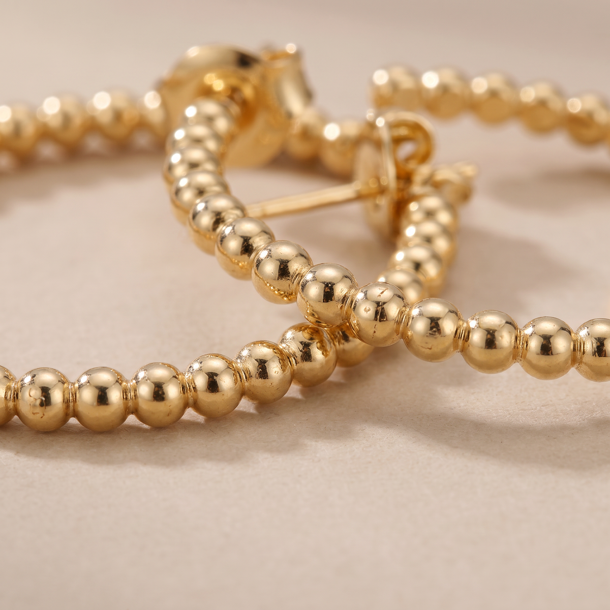 Perlée Beads Hoop Earrings