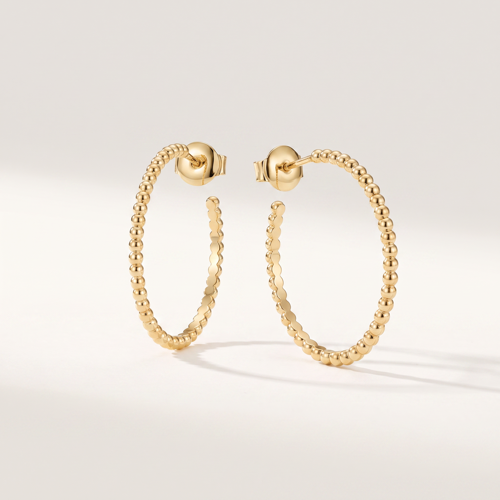 Perlée Beads Hoop Earrings