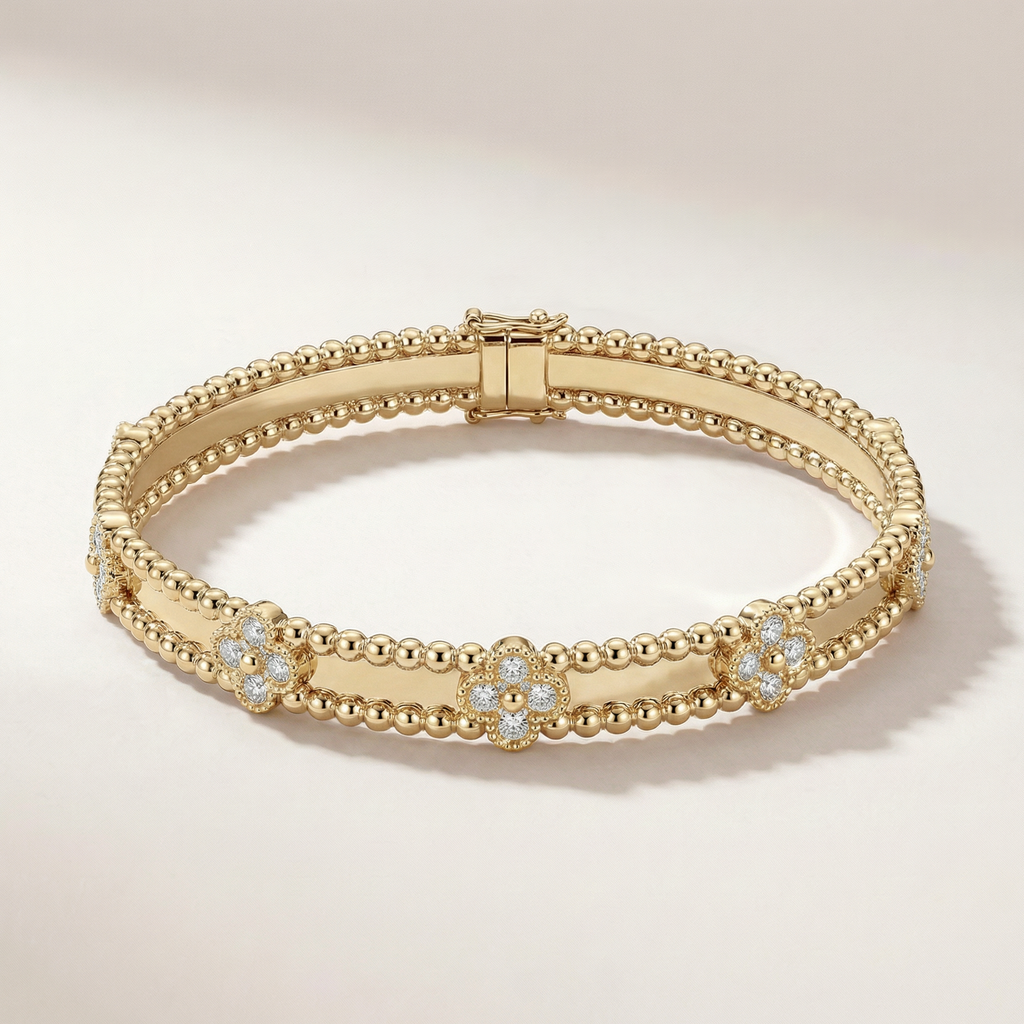 Perlée Sweet Clovers Pavé Bracelet