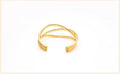 Twisted Crossover Open Ring