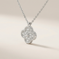 Sweet Alhambra Pavé Clover Pendant Necklace