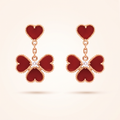 Sweet Carnelian Hearts earrings