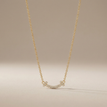 T Small Diamond Pavé Pendant Necklace
