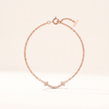 T Smile Pavé Diamonds Chain Bracelet