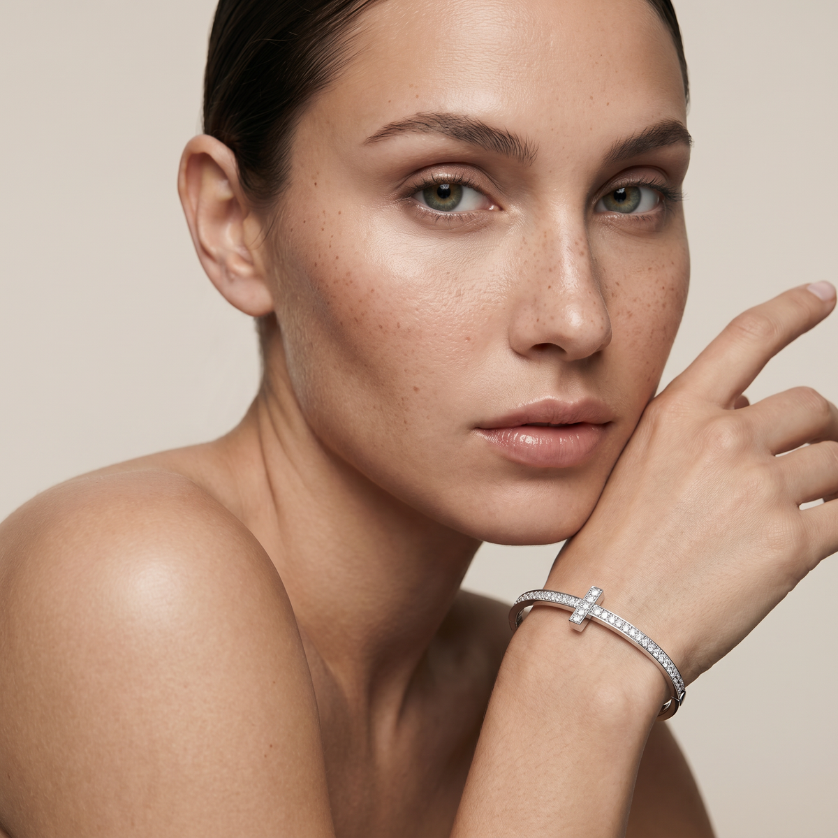 T1 Narrow Pavé Diamond Bracelet