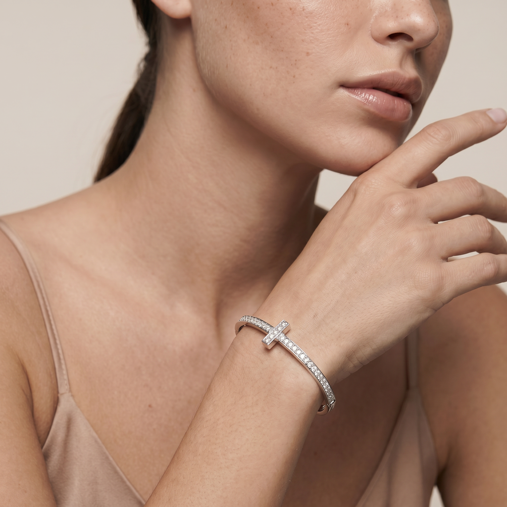 T1 Narrow Pavé Diamond Bracelet