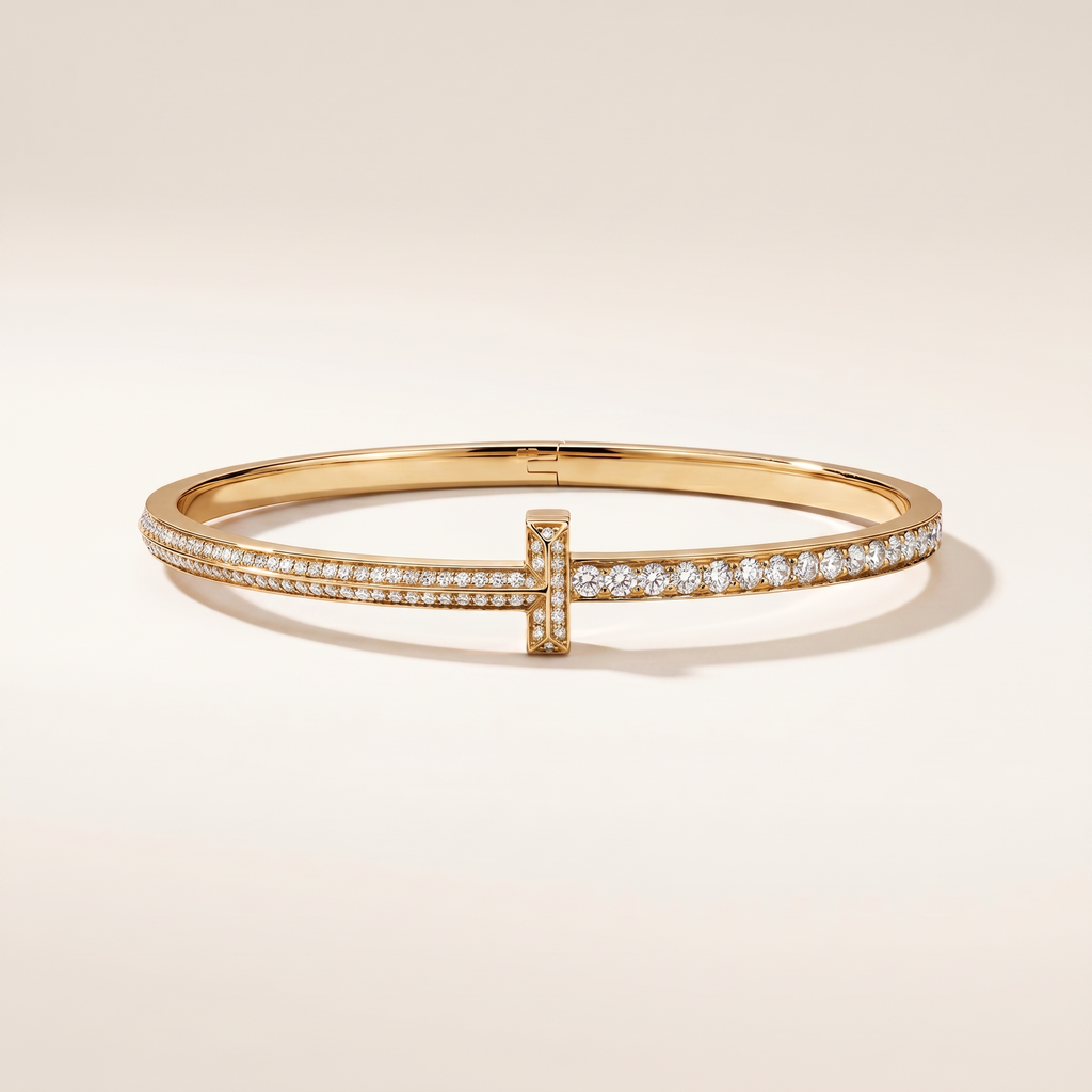 T1 Narrow Pavé Diamond Bracelet