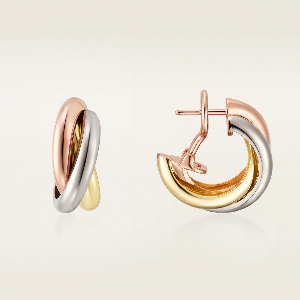 Trinity Hoop Earrings