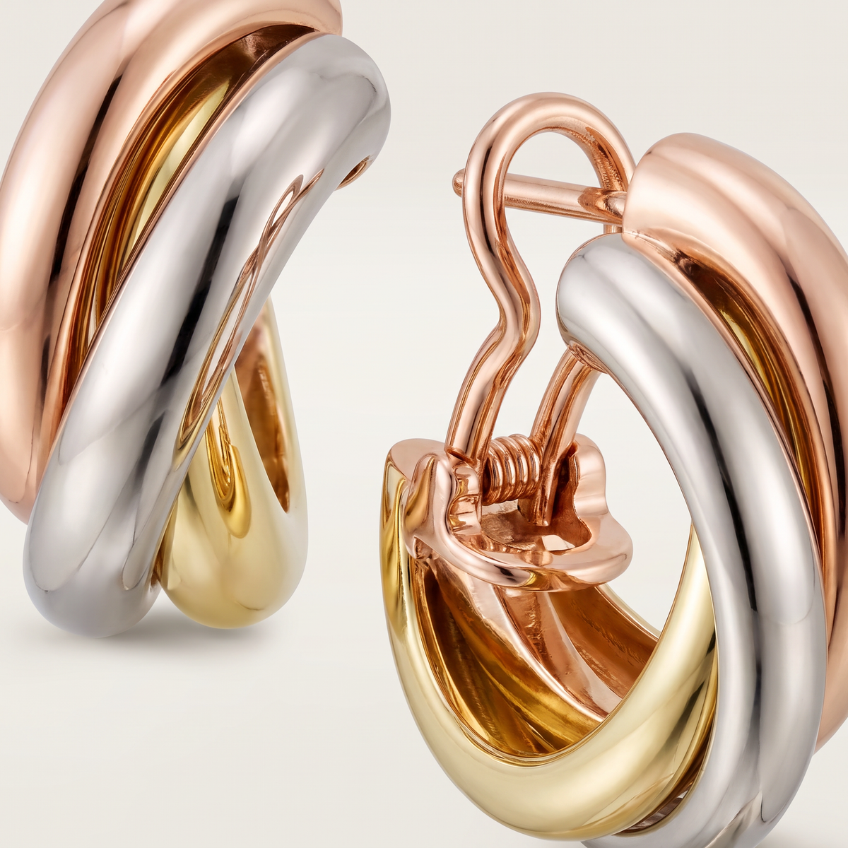Trinity Hoop Earrings