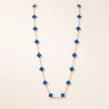 Vintage Alhambra Agate Clover 20 Motifs Necklace