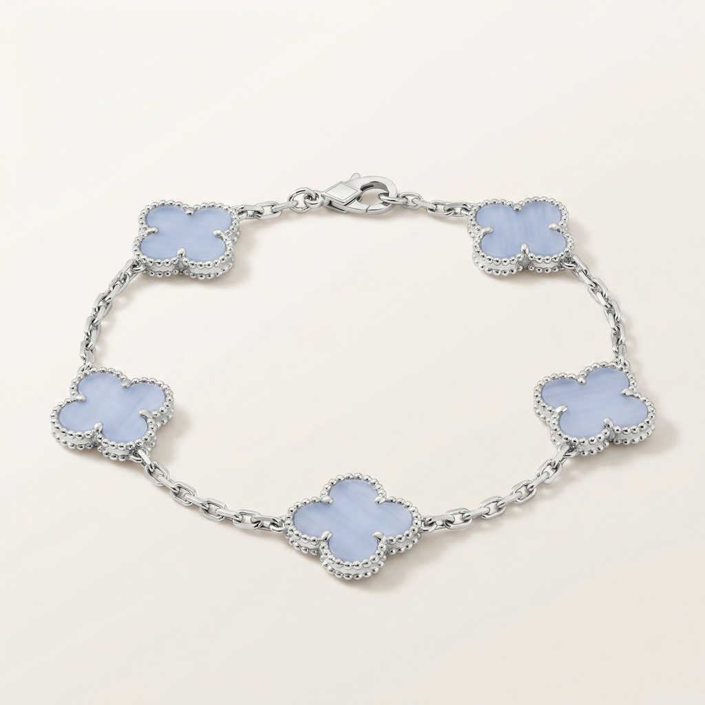 Vintage Alhambra Chalcedony Clover Bracelet